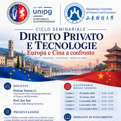 Ciclo seminariale "Diritto privato e tecnologie. Europa e Cina a confronto"