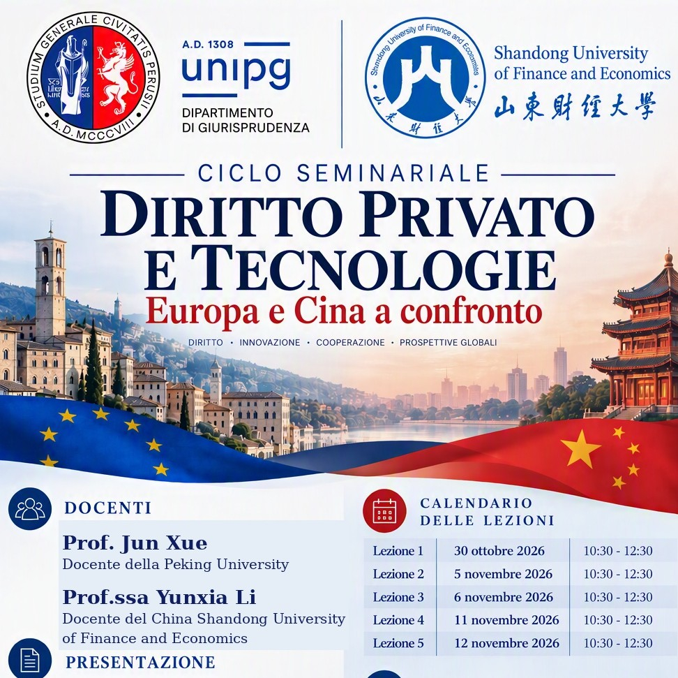 Ciclo seminariale "Diritto privato e tecnologie. Europa e Cina a confronto"